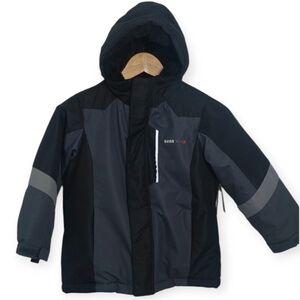 Swiss Tech Boy's Size XS 4 5 Coat Jacket Zip Up Gray Black Performance Gear
